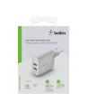 belkin Podwójna ładowarka ścienna Boost Charge 12W x2 Biała - nr 10