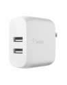 belkin Podwójna ładowarka ścienna Boost Charge 12W x2 Biała - nr 1