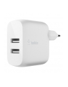 belkin Podwójna ładowarka ścienna Boost Charge 12W x2 Biała - nr 5