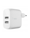 belkin Podwójna ładowarka ścienna Boost Charge 12W x2 Biała - nr 6