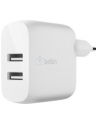 belkin Podwójna ładowarka ścienna Boost Charge 12W x2 Biała - nr 9