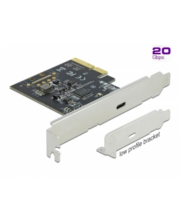 DeLOCK PCIe x4> 4x external SuperSpeed USB 20 Gbps (USB 3.2 Gen 2x2) USB Type-C