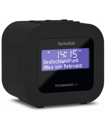TechniSat TECHNIRADIO 40, radio alarm clock (black, FM, DAB / DAB +, USB)