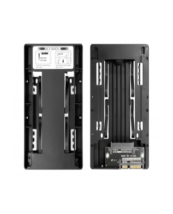 Icy Dock EZConvert Lite MB882SP-1S-3B, mounting frame (black, 2.5 ''to 3.5'' SATA / SAS SSD / HDD converter)