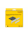 DeLOCK PCIe x4> 4x external SuperSpeed USB 20 Gbps (USB 3.2 Gen 2x2) USB Type-C - nr 12