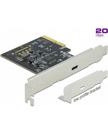 DeLOCK PCIe x4> 4x external SuperSpeed USB 20 Gbps (USB 3.2 Gen 2x2) USB Type-C