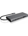 ICY BOX IB-DK4050-CPD USB 3.2 Gen 1 (3.1 Gen 1) Type-C 5000 Mbit/s Anthracite, Docking station - nr 33