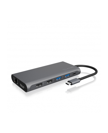 ICY BOX IB-DK4050-CPD USB 3.2 Gen 1 (3.1 Gen 1) Type-C 5000 Mbit/s Anthracite, Docking station