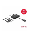 DeLOCK 4K HDMI adapter cable 1.8m - 85830 USB-C, HDMI or mini DisplayPort - nr 1