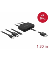 DeLOCK 4K HDMI adapter cable 1.8m - 85830 USB-C, HDMI or mini DisplayPort - nr 2