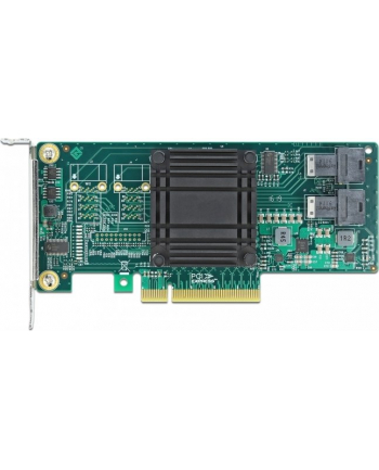 DeLOCK PCIe x8 card> 2x SFF-8643 NVMe LP