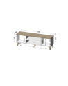 cama meble RTV LOTTA 160 2D2K biały+ dąb sonoma - nr 2
