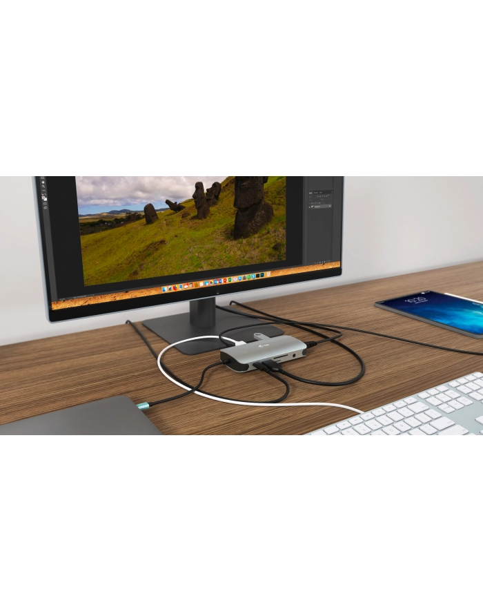 i-tec Metal USB-C Nano Dock HDMI/VGA with LAN + Power Delivery 100 W, Docking station główny