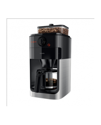 Philips Coffee maker Grind ' Brew HD7767/00 Drip, 1000 W, Black/Metal