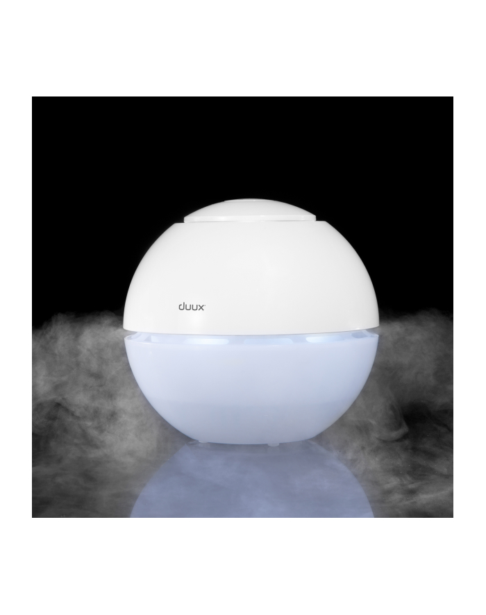 Duux Sphere Humidifier, 15 W, Water tank capacity 1 L, Suitable for rooms up to 15 m², Ultrasonic, Humidification capacity 130 ml/hr, White główny