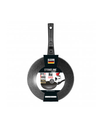 Stoneline Pan 19569 Wok, Diameter 30 cm, Suitable for induction hob, Removable handle, Anthracite