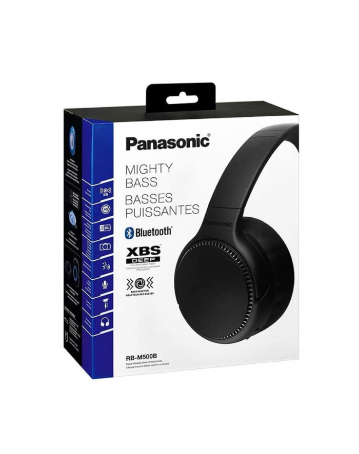 Panasonic RB-M500BE-K Deep Bass Wireless Headphones, Black główny