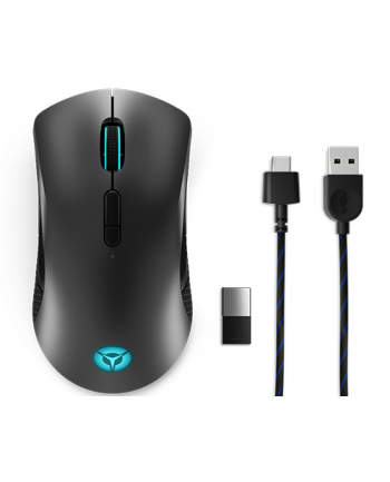 Lenovo Legion M600 Optical Mouse, Black, 2.4 GHz, Bluetooth or Wired by USB 2.0