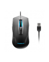 Lenovo IdeaPad Gaming M100 RGB Gaming Mouse, Black, Ergonomic shape; 2 zone RGB; 7-colour circulating backlight; 1000 rps report rate, Wired via USB 2.0 - nr 1