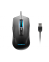 Lenovo IdeaPad Gaming M100 RGB Gaming Mouse, Black, Ergonomic shape; 2 zone RGB; 7-colour circulating backlight; 1000 rps report rate, Wired via USB 2.0 - nr 7