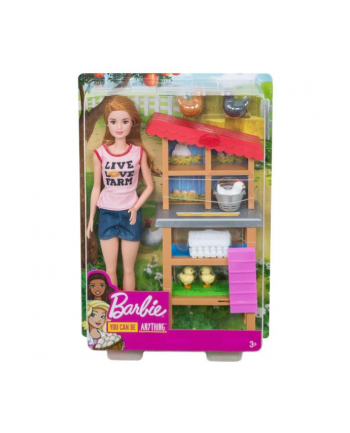 Barbie Lalka Farmerka z kurnikiem FXP15 DHB63 MATTEL