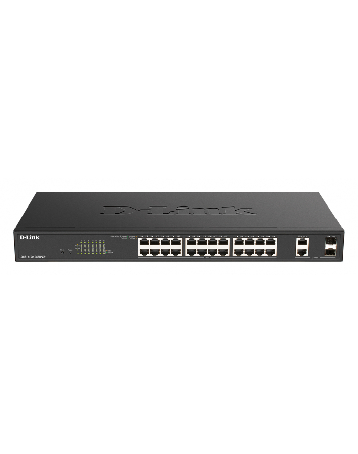 d-link Switch Smart DGS-1100-26MPV2 24xGbE PoE+ 2xSFP główny