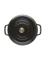 Staub Garnek z przykrywką okrągły 24 cm czarny - nr 6