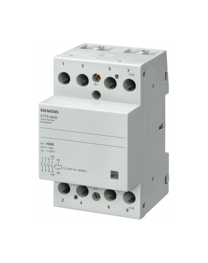 Siemens Stycznik modułowy 40A 4Z 0R 230V AC 5TT5840-0 główny