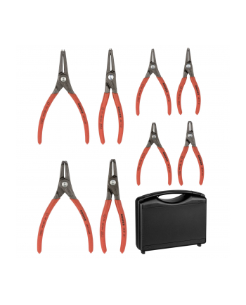 Szczypce precyzyjne Knipex 0021 25 S, 135 mm, walizka, 8 części