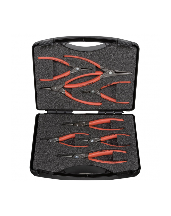 Szczypce precyzyjne Knipex 0021 25 S, 135 mm, walizka, 8 części główny