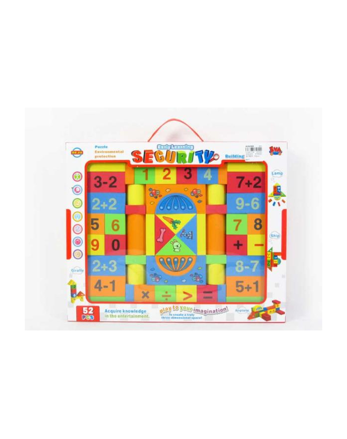 bigtoys Klocki piankowe 52 elememty BKLO3353 główny