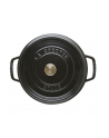 Staub Garnek z przykrywką okrągły 24 cm czarny - nr 7
