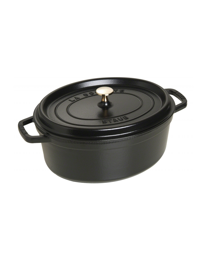 Staub Owalny Garnek Żeliwny Cocotte 31 cm Czarny 40509-319-0 główny