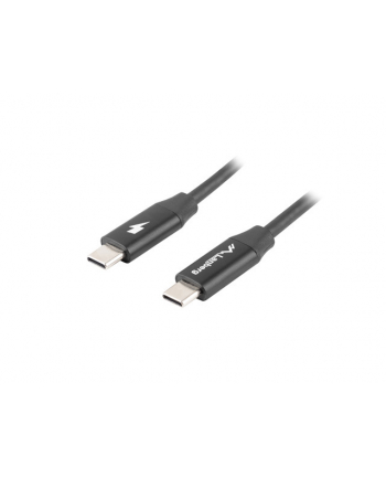 lanberg Kabel USB-C M/M 2.0 CA-CMCM-40CU-0005-BK Czarny 0.5m