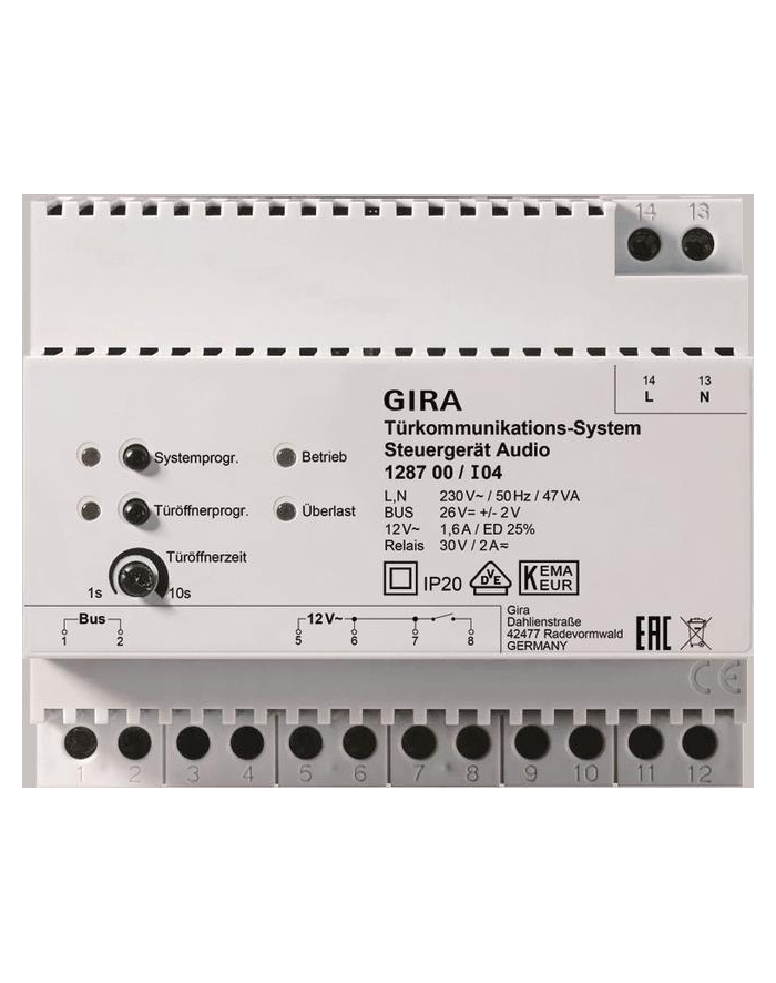 Gira Zasilanie 24V Dc 300 Ma System Domofon 128700 główny