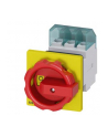 Siemens Łącznik krzywkowy 0-1 3p 32a ip65 83/67/116.5mm żółty/czerwony sentron 3ld2254-0tk53 - nr 1