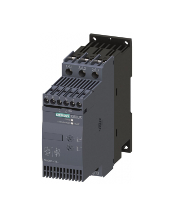 Siemens Softstart 3-fazowy 200-480v ac 38a 18.5kw/400v 24v ac/dc s0 ip20 45/125/150mm sirius 3RW3028-1BB04
