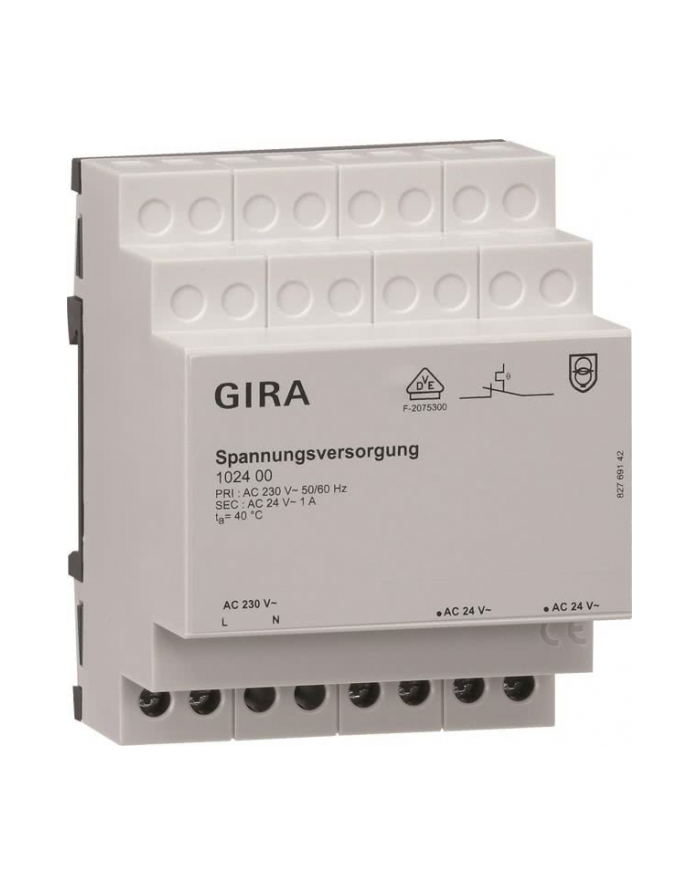 Gira Zasilanie Ac 24 V 1 A Knx Eib Mod ( 102400 ) główny