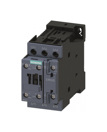 Siemens Stycznik mocy 12a 3p 5.5kw 24v dc 1z 1r s0 IP20 85/45/107mm Sirius 3RT2024-1BB40 nr 1