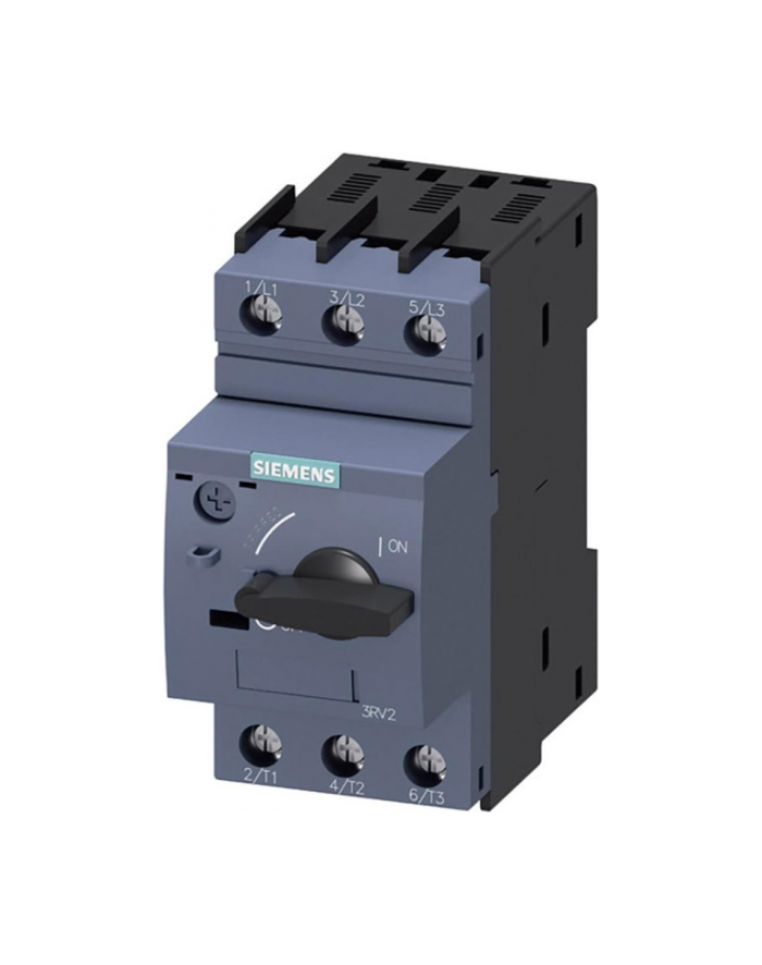 Siemens Wyłącznik silnikowy 3kw 5.5-8a s00 klasa 10 104a IP20 97/45/96mm Sirius 3RV2011-1HA10 główny