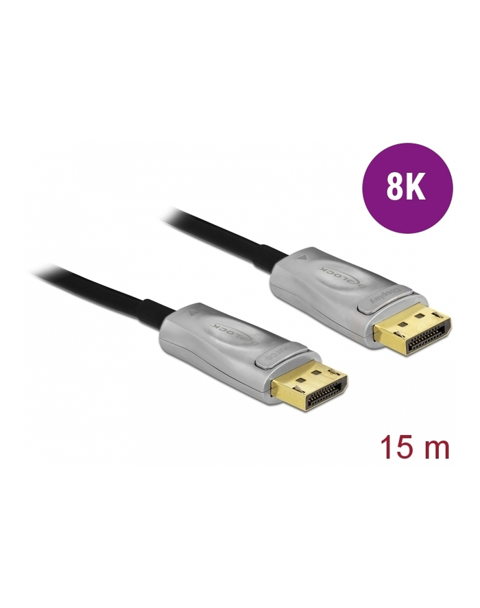 DELOCK KABEL DISPLAYPORT 1.4 DP 8K OPTYCZNY AKTYWNY 15M  (85886) główny