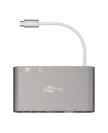 GOOBAY ADAPTER HUB 8W1 USB-C / USB 3.0 HDMI RJ45 JACK 3,5  (62113)
