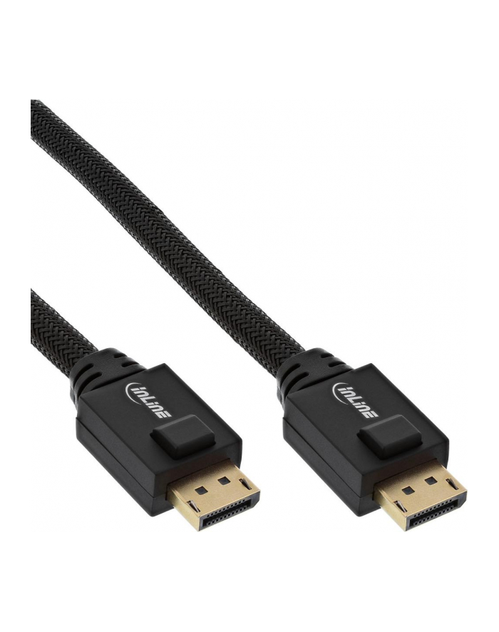 InLine DisplayPort Kabel aktywny czarny pozłacane kontakty 25m - obsługuje rozdzielczości do 4K (17125A) główny