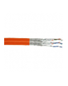 InLine Kabel instalacyjny S/FTP PiMF Cat.7a AWG23 1200MHz halogen free pomarańczowy 100m (77100I) - nr 1