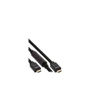 INLINE KABEL   AKTYWNY KABEL HIGH SPEED HDMI Z ETHERNETEM, 4K2K, M / M, CZARNY, ZŁOTE STYKI,25M 17525A