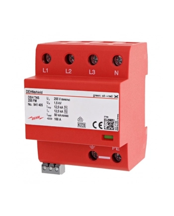 Dehn Ogranicznik Przepięć B+C 4P 12,5Ka/50Ka 1,5Kv Dehnshield Tns 255 Fm 941405