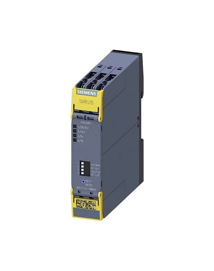 Siemens Przekaźnik bezpieczeństwa 24v dc ip20 22.5/100/91.6mm sirius 3SK1112-1BB40 główny