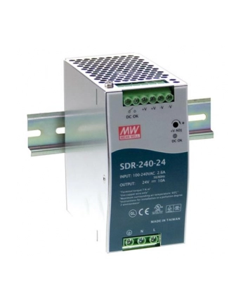 Mean Well Zasilacz na szynę DIN SDR-240-24 10 A 240 W 1x SDR24024