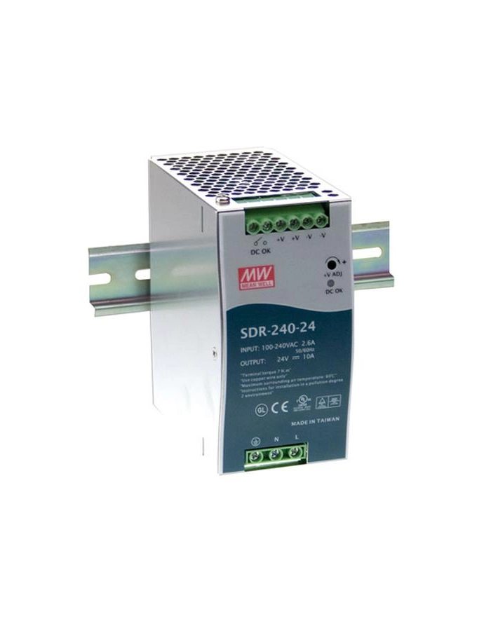 Mean Well Zasilacz na szynę DIN SDR-240-24 10 A 240 W 1x SDR24024 główny