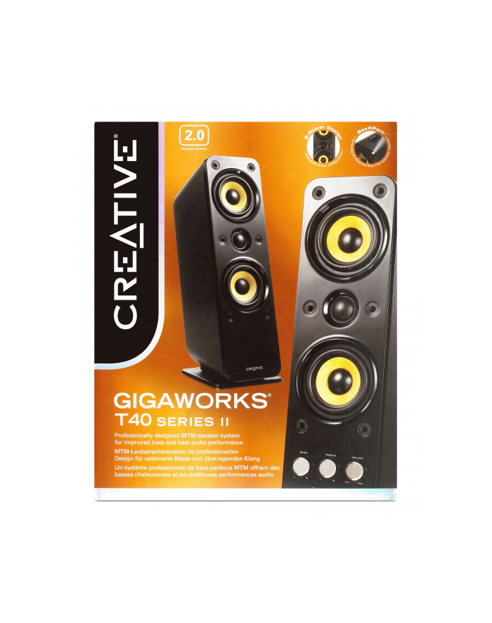 Głośniki Creative GigaWorks T40 Seria II 2.0 Retail (51MF1615AA000) główny